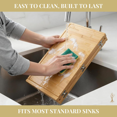 Boardwell bamboo construction offers eco-friendly durability for everyday use.