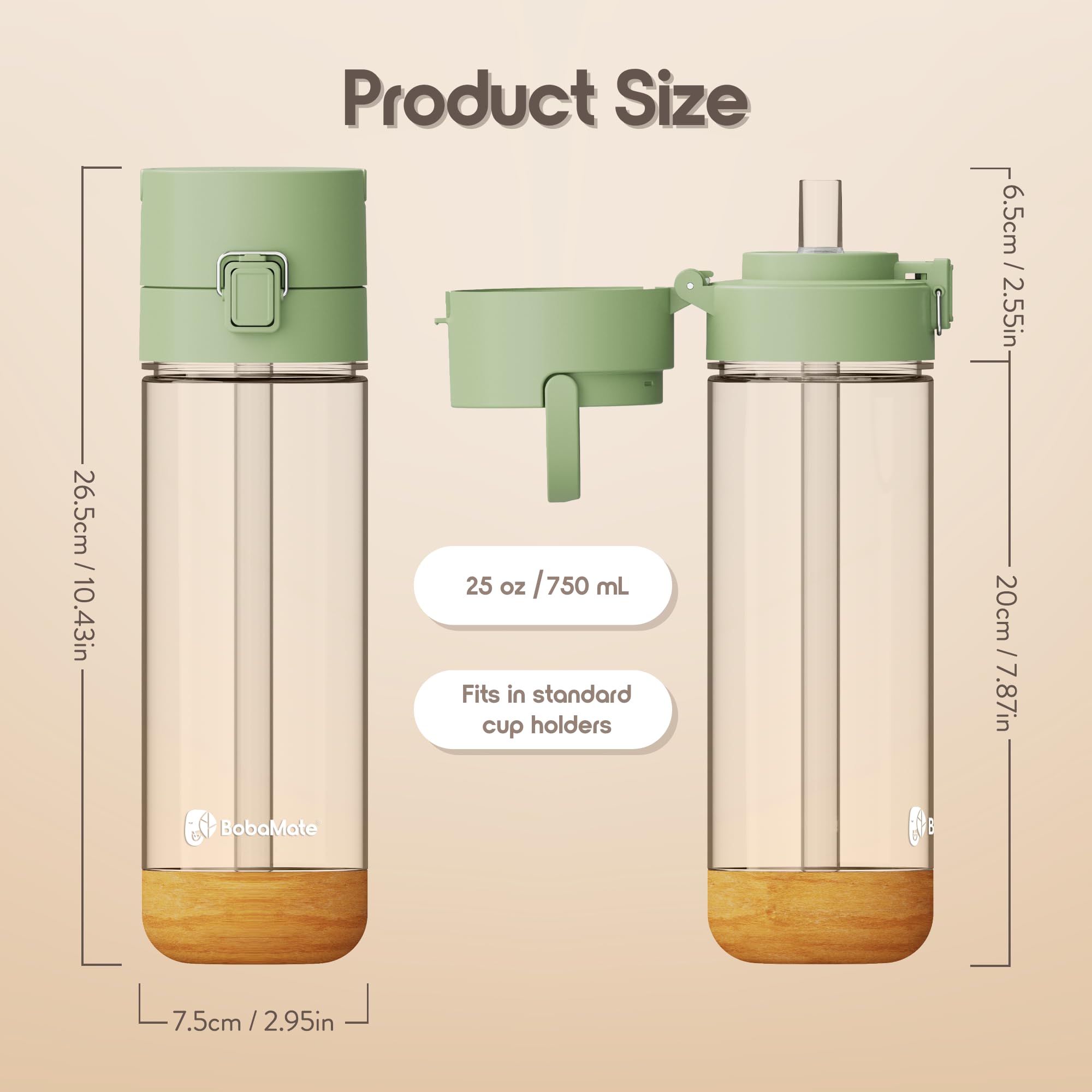 BobaMate promotes eco-friendly hydration with BPA-free long-lasting material.