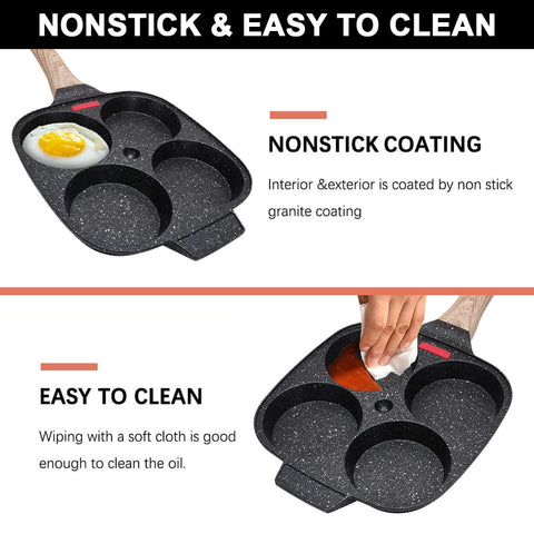 Bobikuke aluminium egg pan delivers even heat for consistent results.