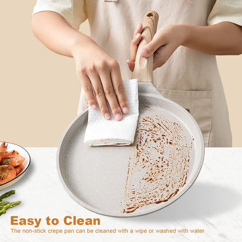 Bobikuke anti-scalding handle provides comfortable grip and safe cooking.