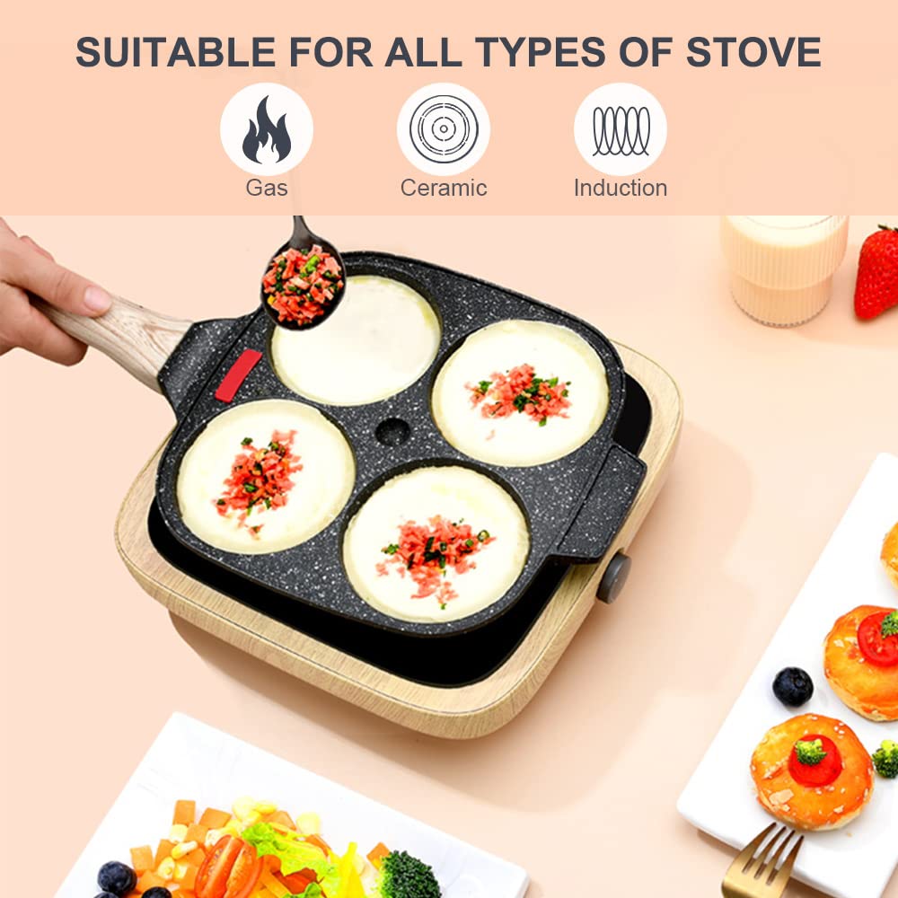 Bobikuke pan features bakelite handle that stays cooler during cooking