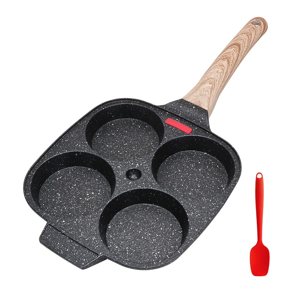 Bobikuke egg frying pan four-cup design for quick breakfasts