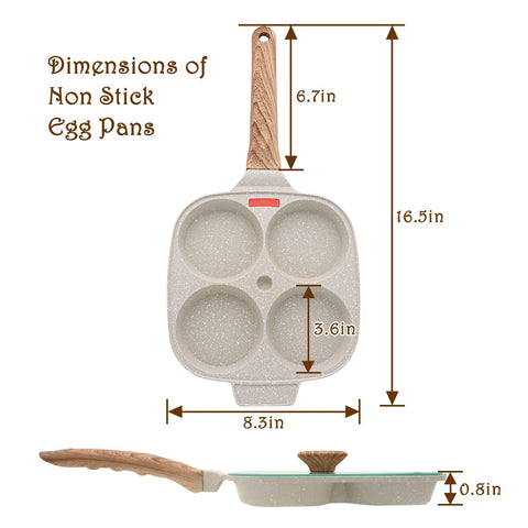 Bobikuke pan with silicone strip cues cooking stages