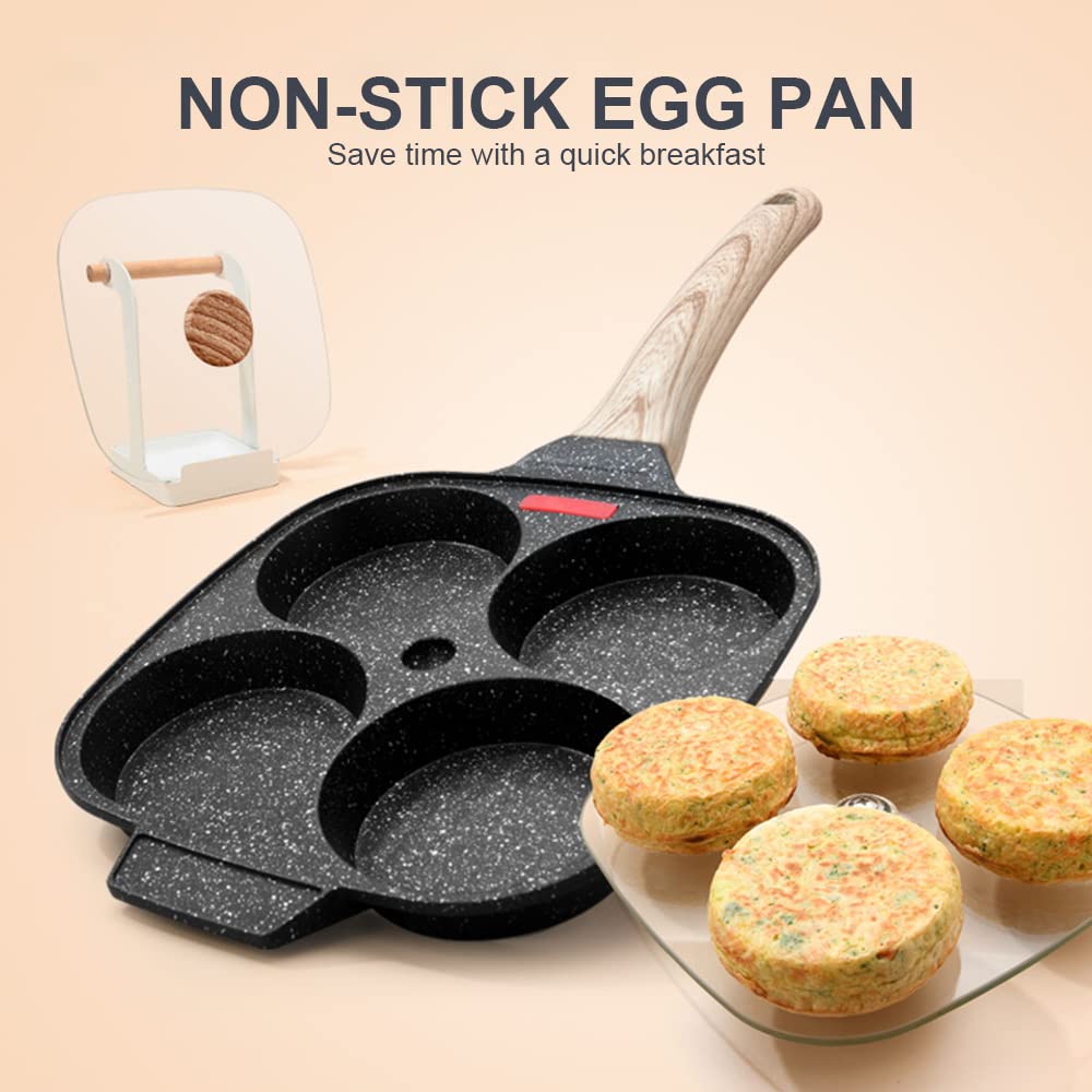 Bobikuke pan with lid on a sizzling breakfast setup.
