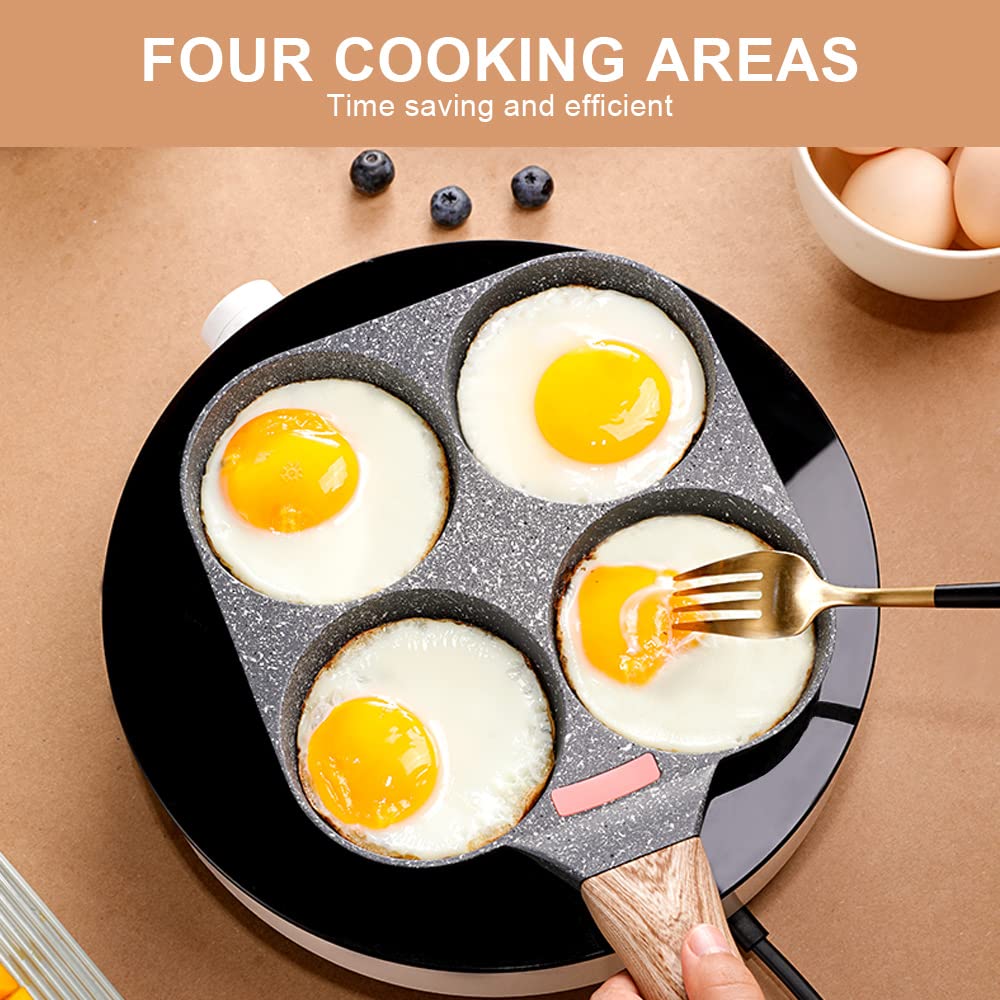 Bobikuke pan shows nonstick marble coating for easy release and cleanup