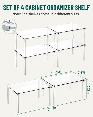 Bobomoment cabinet organizer on countertop holding cups and bowls neatly