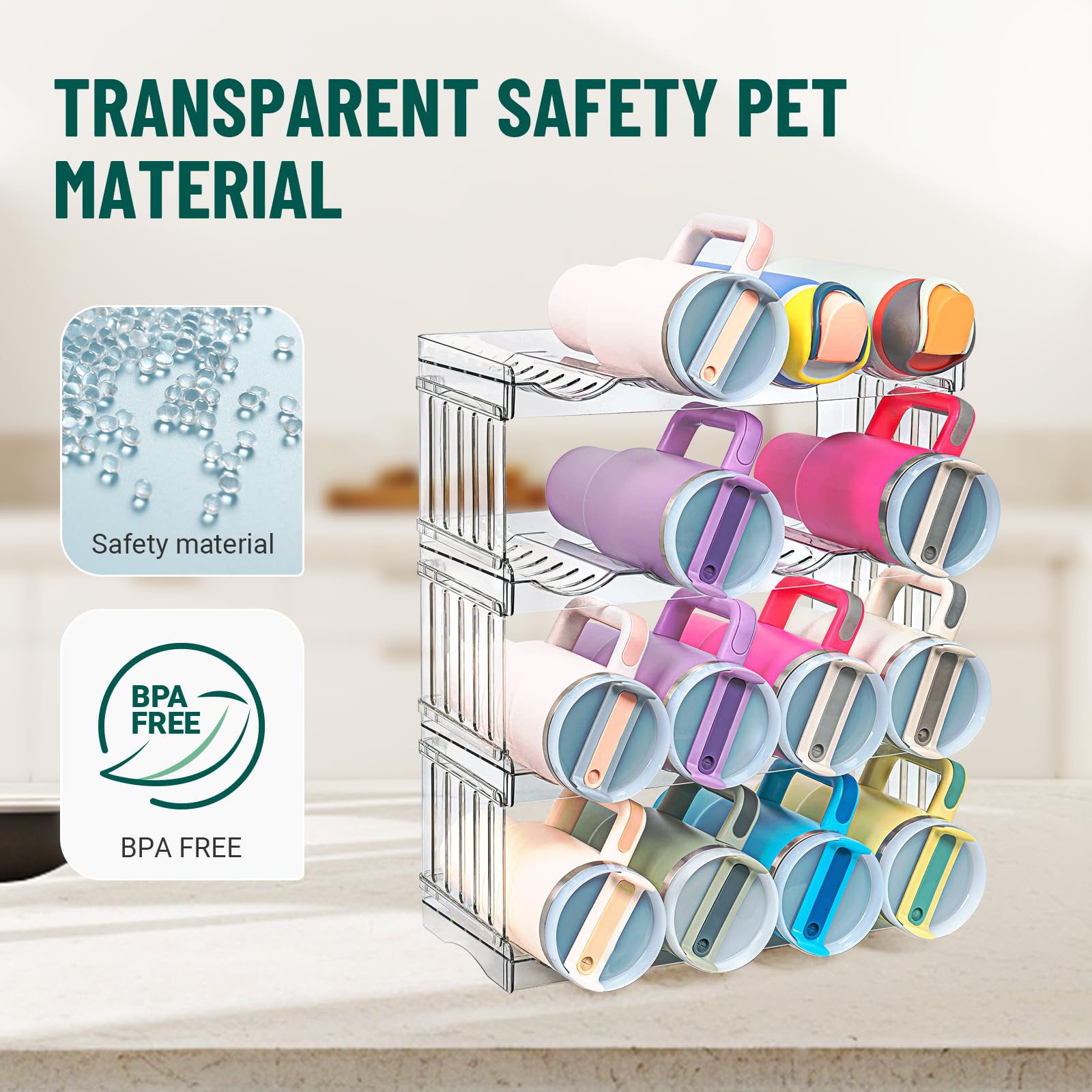 Clear PET Bobomoment design, gift-ready for modern kitchens