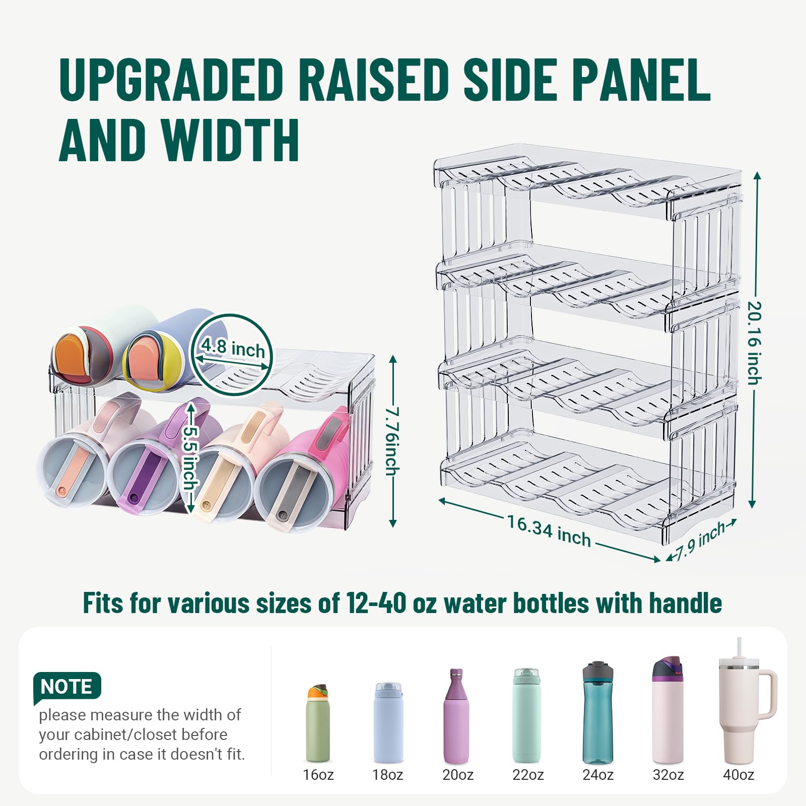 Bobomoment stackable bottle rack showing easy-assembly design for versatile storage.