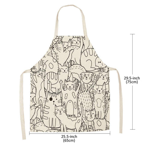BOCTTCBO linen apron - soft texture for comfortable wear while cooking.