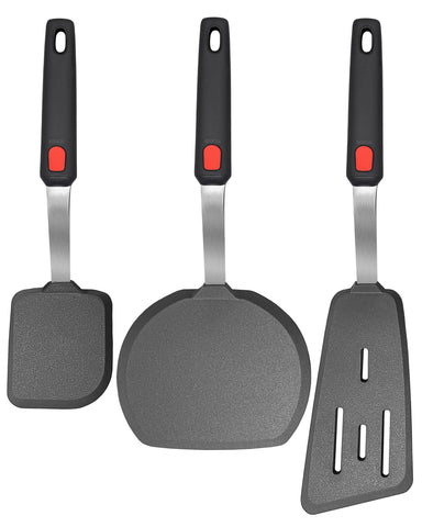 BodiCal spatula set with large head for flipping burgers and pancakes