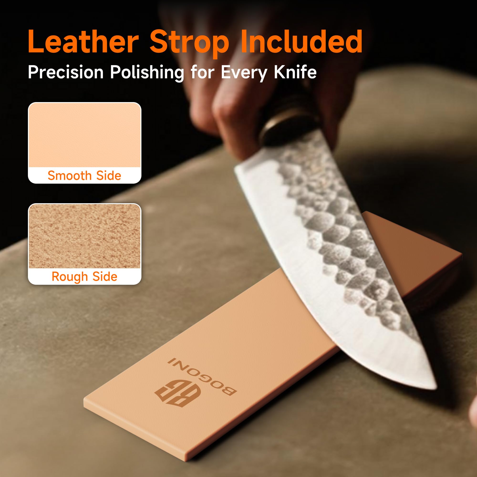 Bogoni gift box packaging ideal for gifting sharpeners to cooks.
