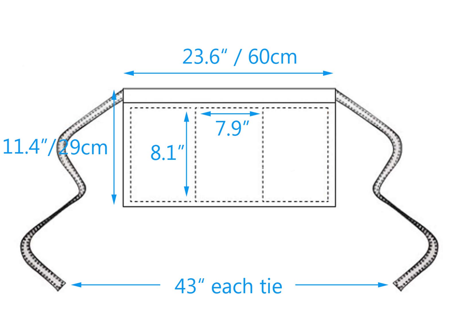 BOHARERS machine washable apron is easy to clean after busy shifts.
