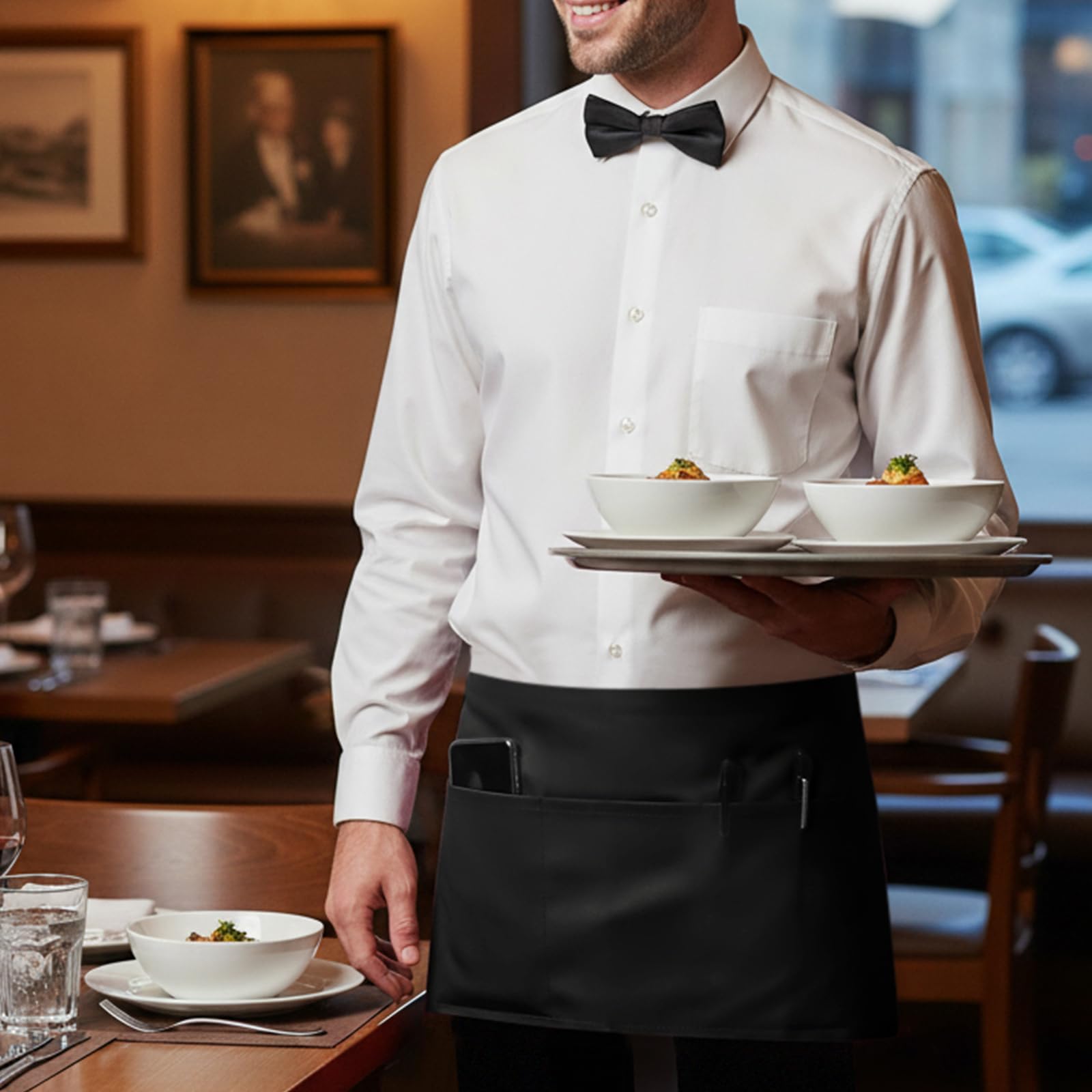 BOHARERS servers apron showing large 24x12 coverage for easy access to tools.