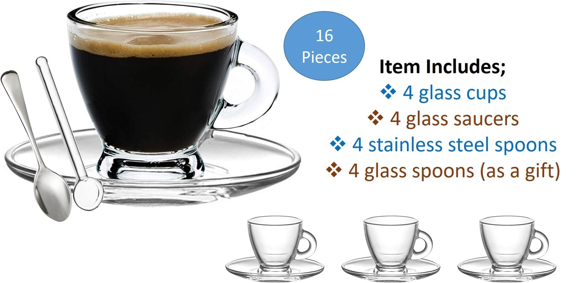 BOHEM'S demitasse saucers pairing for stable, spill-free pouring.