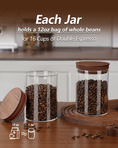 Boilmerit two-pack keeps beans organized and accessible.