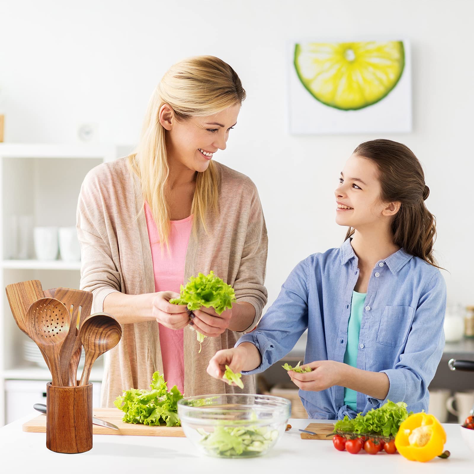 BOKALAKA teak utensils showcase natural textures and craftsmanship for a premium kitchen look.