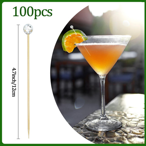 BOKFJBP bamboo cocktail skewers offer sturdy handling for bites