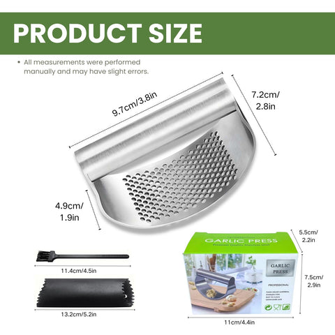 BOKKY dishwasher-safe garlic press for effortless cleaning after cooking