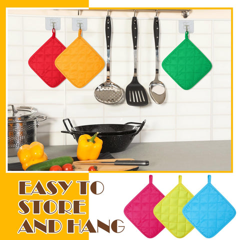 Bokon 7x7-inch pot holder fits bowls and pans securely.