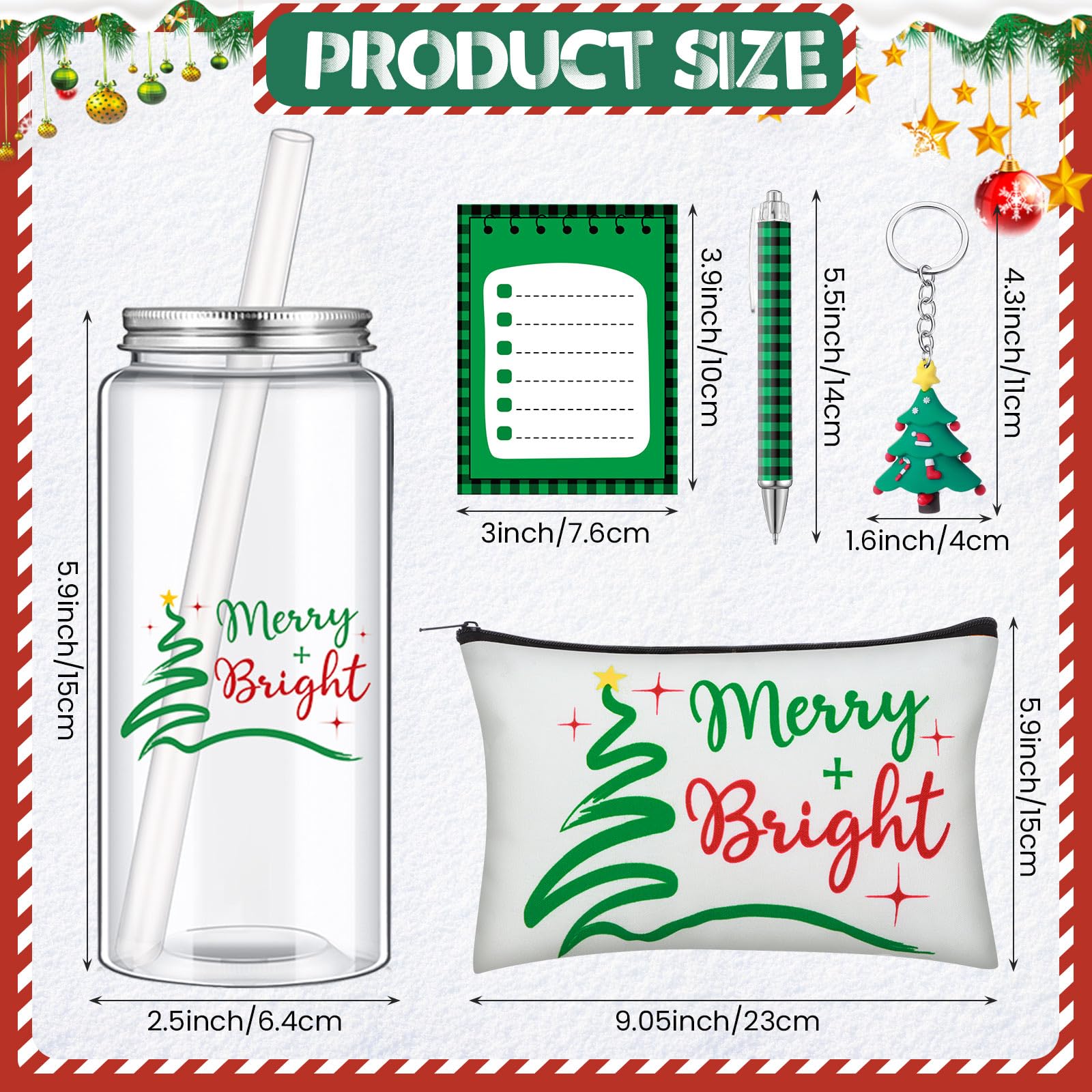 Bokon Christmas cosmetic bags for travel and daily organization