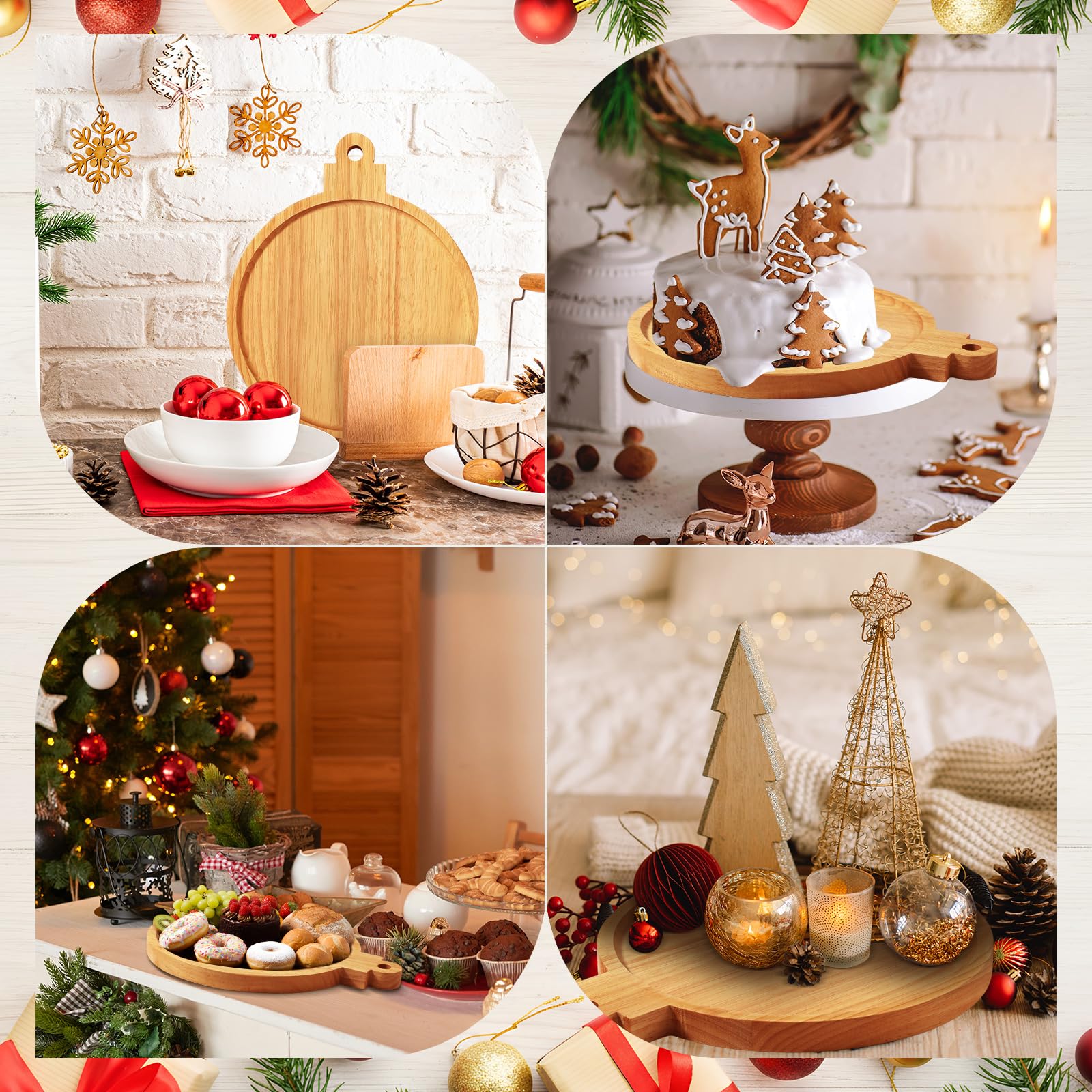 Bokon Christmas party serving tray doubles as stylish decor and display.