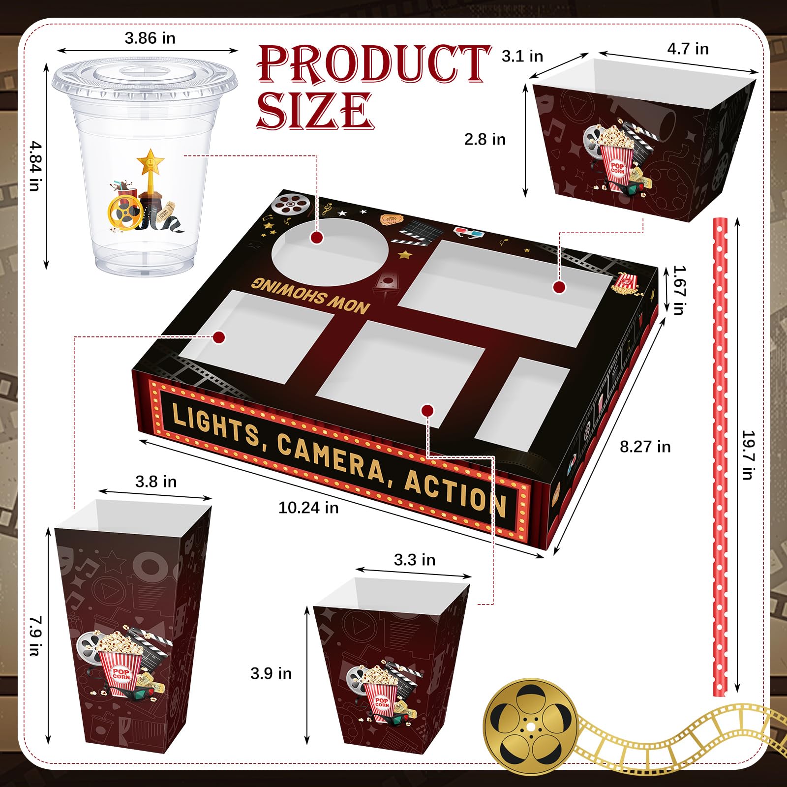 Bokon movie night tray set in multiple sizes for versatile portions.
