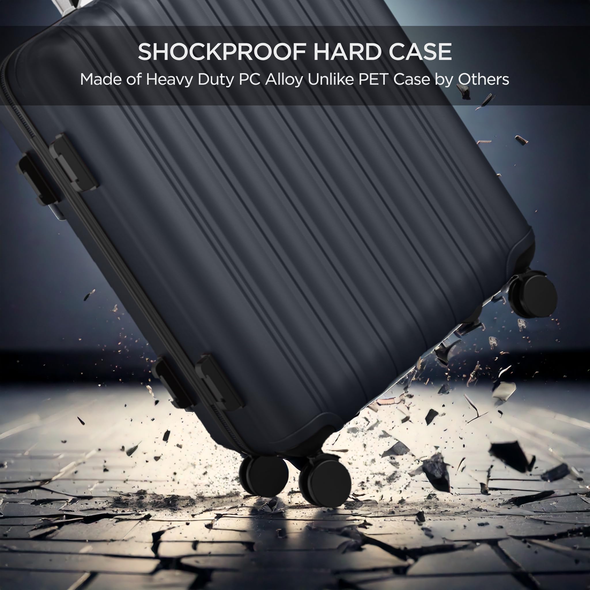 Boldworks wine suitcase with 360° wheels enable smooth airport navigation.