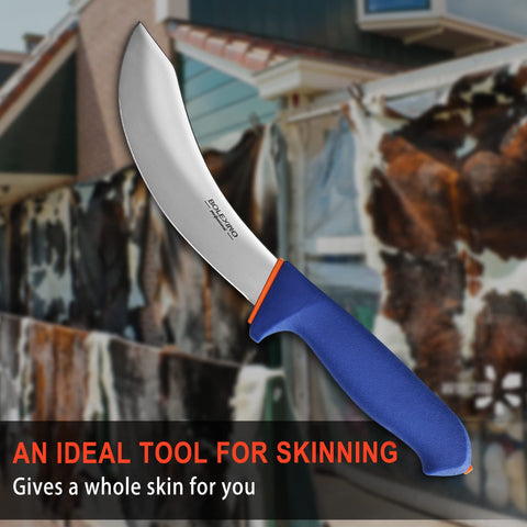 BOLEXINO blade edge and balanced design shown for smooth skinning tasks.