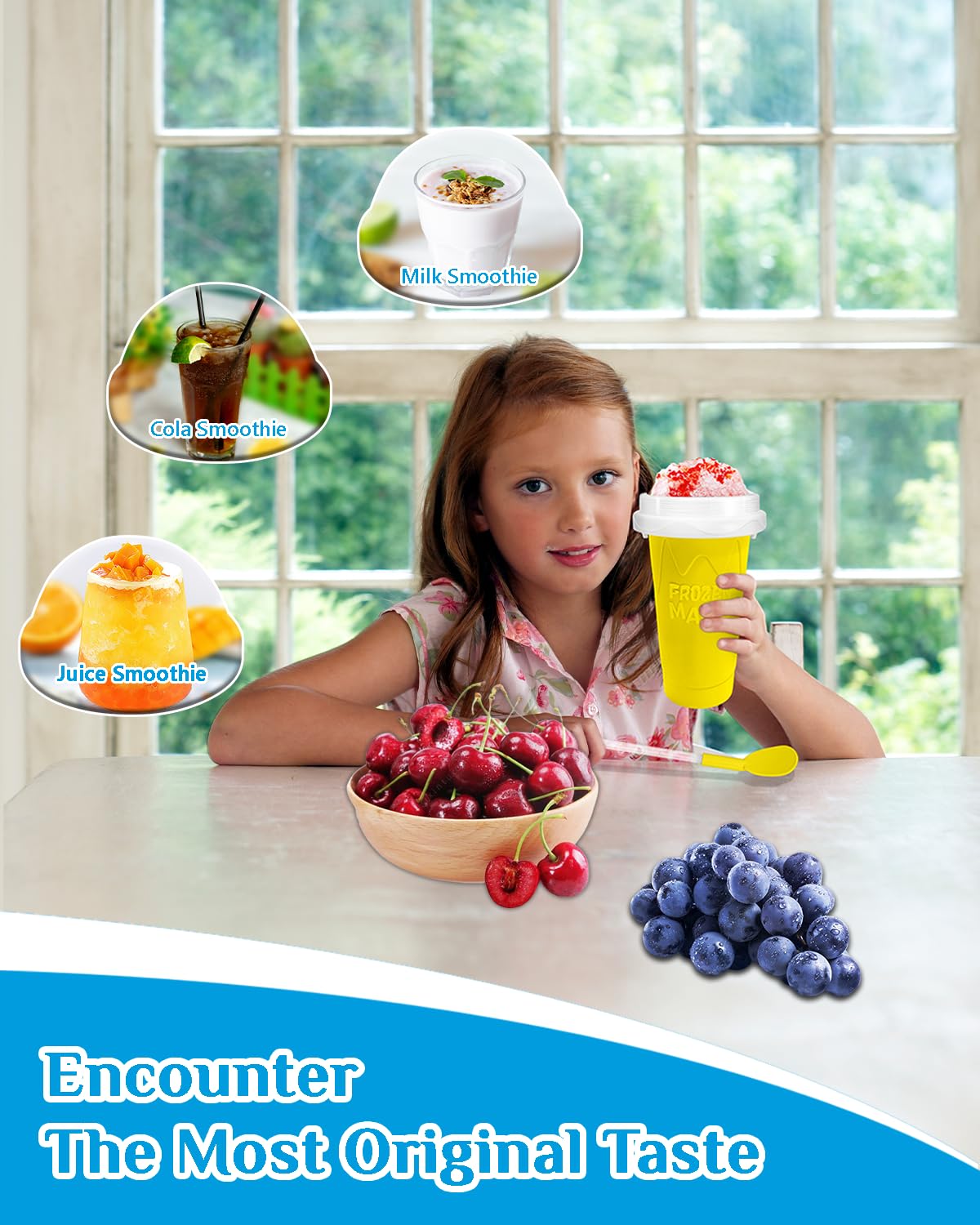 Bollove DIY magic slushy maker for customizable flavors at home.