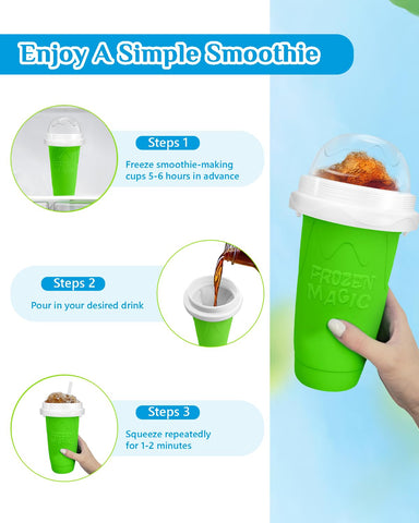 Bollove Slushie Cup ice-core inside shows efficient cooling without extra ice