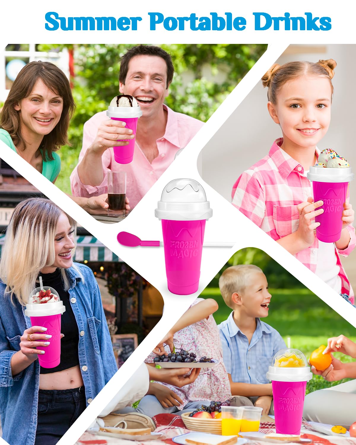 Bollove Slushie Cup inner core prevents leaks during use.