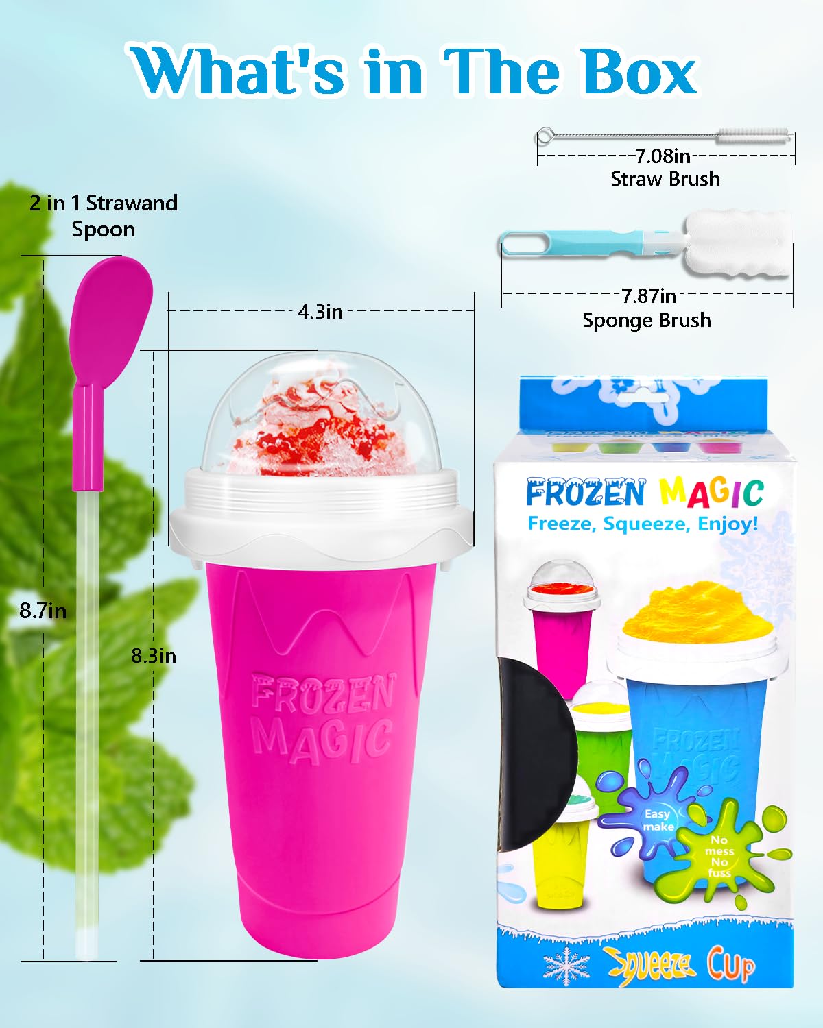 Bollove Slushie Cup travel-ready, perfect for on-the-go.