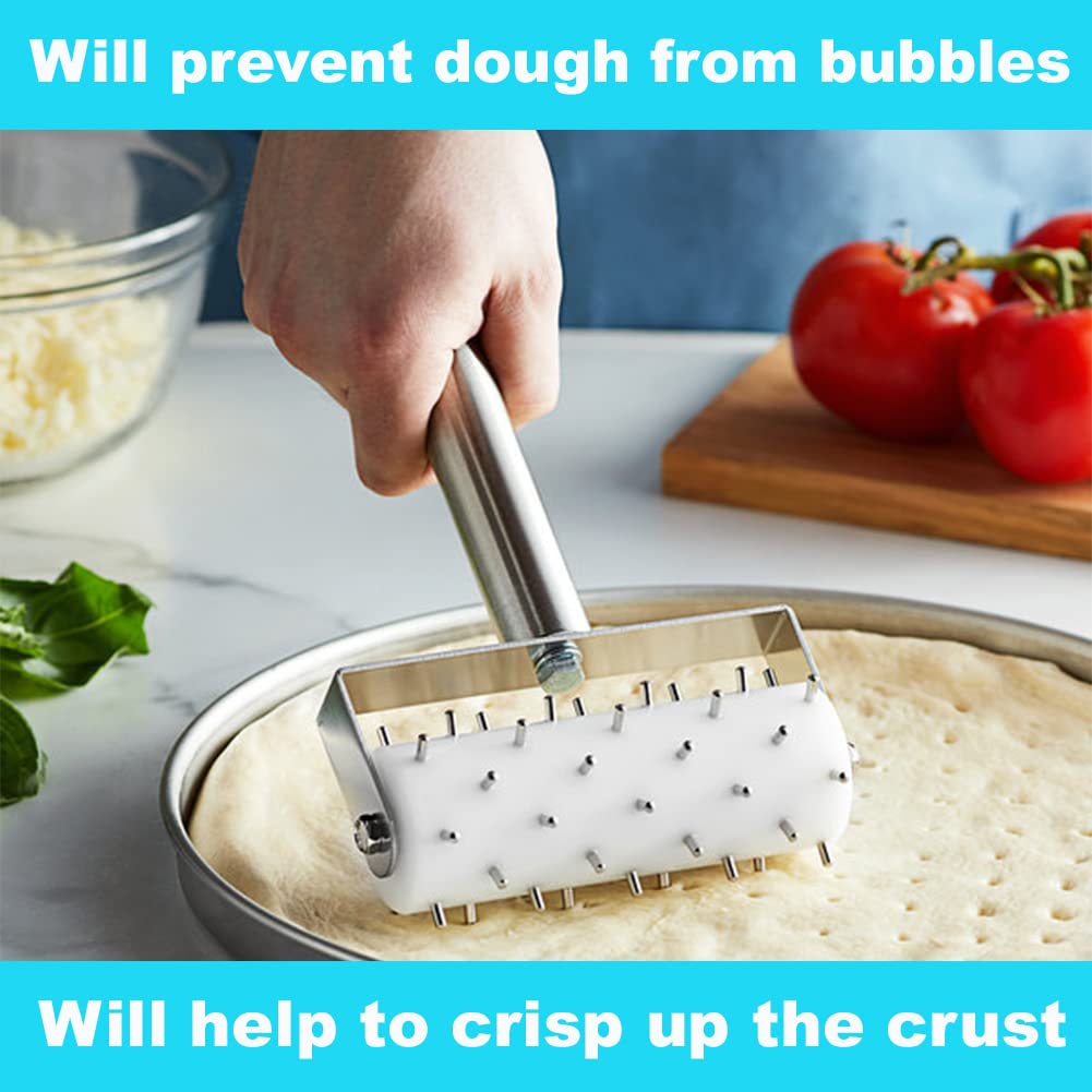 BOLTCORRSE dough docker perforates crust for even baking crackers