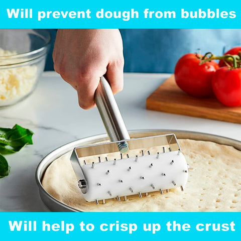 BOLTCORRSE dough docker perforates crust for even baking crackers