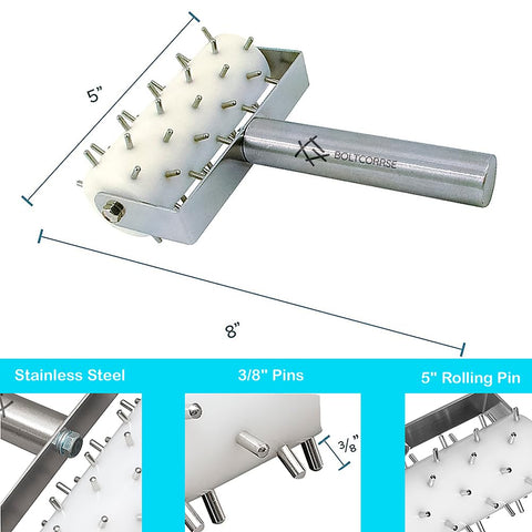 BOLTCORRSE pie crust tool ensures tender crusts with even holes