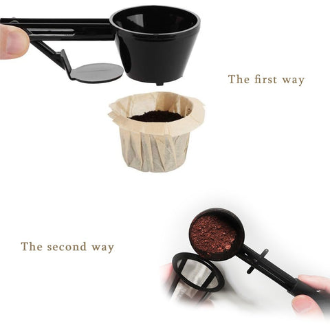 Bolvoa spill-free funnel scoop prevents powder spills during transfers
