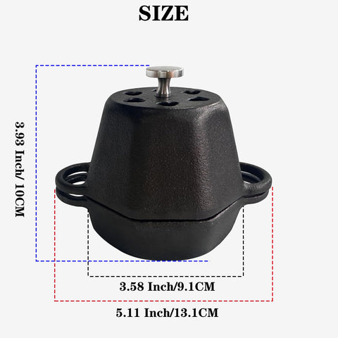 BOLVOUD heat-locking lid preserves flavor and browning during roasting.