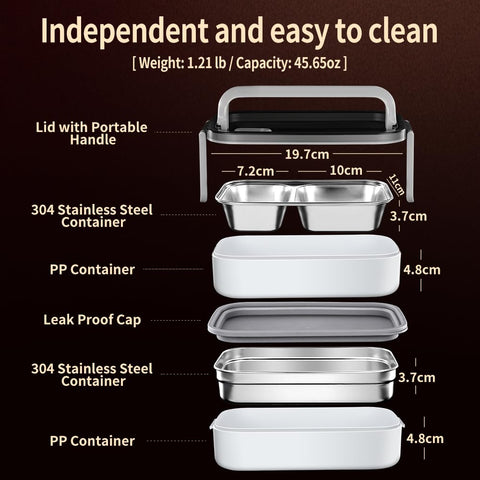 BOMANSI BOMS insulation bag keeps meals fresh during work or picnics.