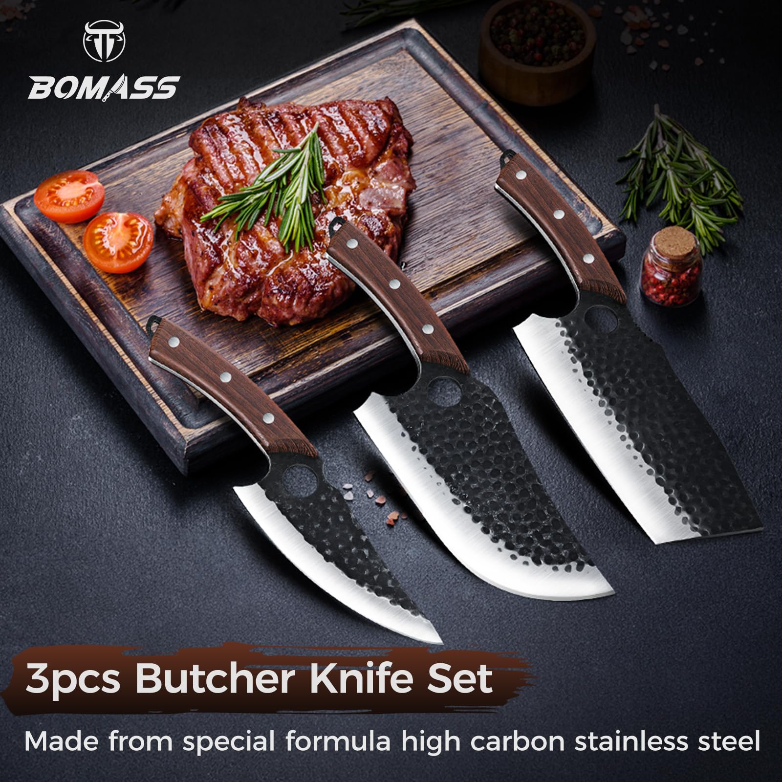 Full-tang BOMASS construction for added durability and balance.