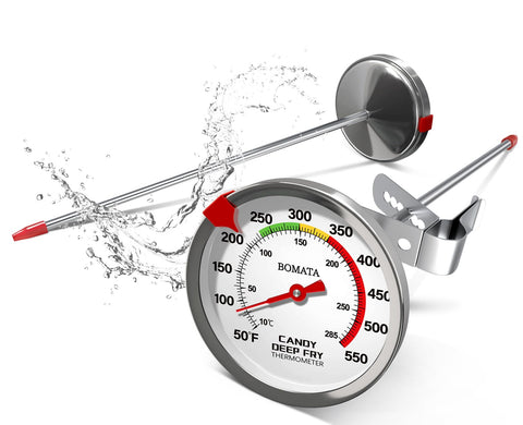 BOMATA 2 pack candy thermometer with clip for candy and frying readings