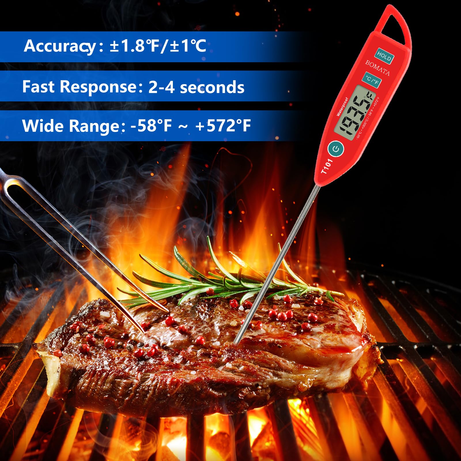 BOMATA dual-pack in black and red for shared cooking tasks.