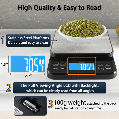 Bomata stainless steel pan and accessories ensure durability and easy cleaning.