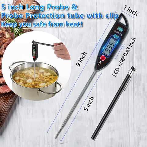BOMATA probe sleeve with pocket clip protects the thermometer on the go.