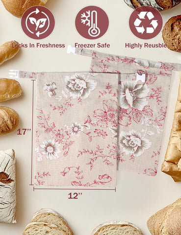 Bomis Beeswax Bread Bag easy-clean—wipe or hand wash