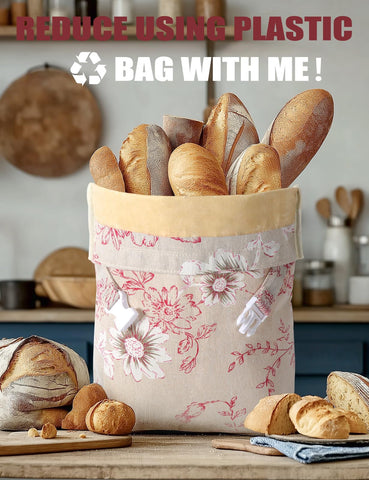 Bomis Beeswax Bread Bag freshness seal—protects bread from moisture