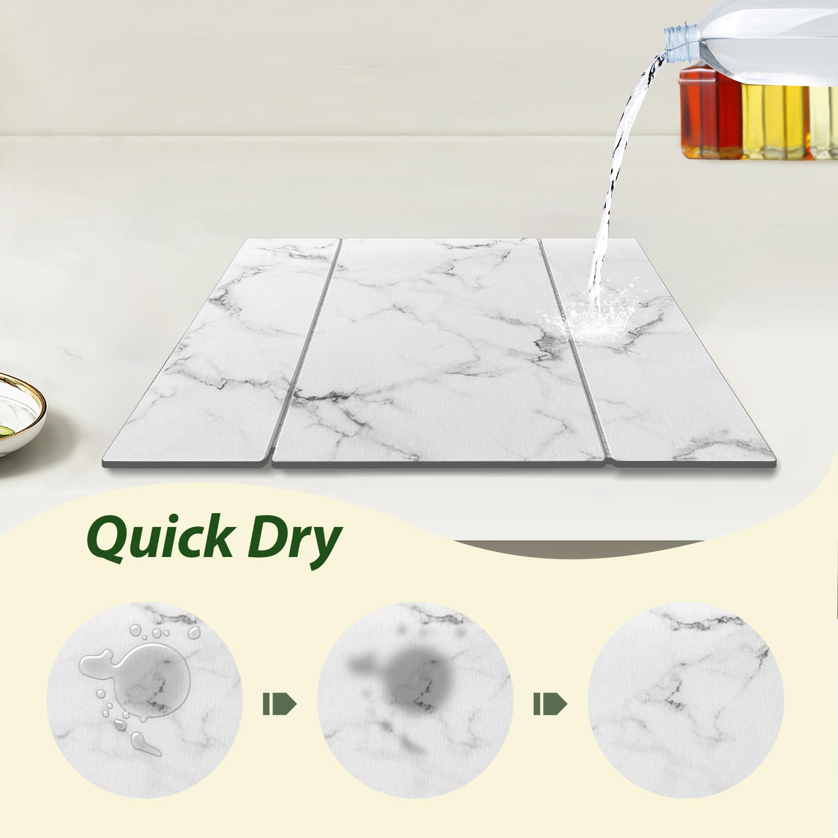 BOMOKS drying mat featuring sanding tool and non slip mat for maintenance and grip