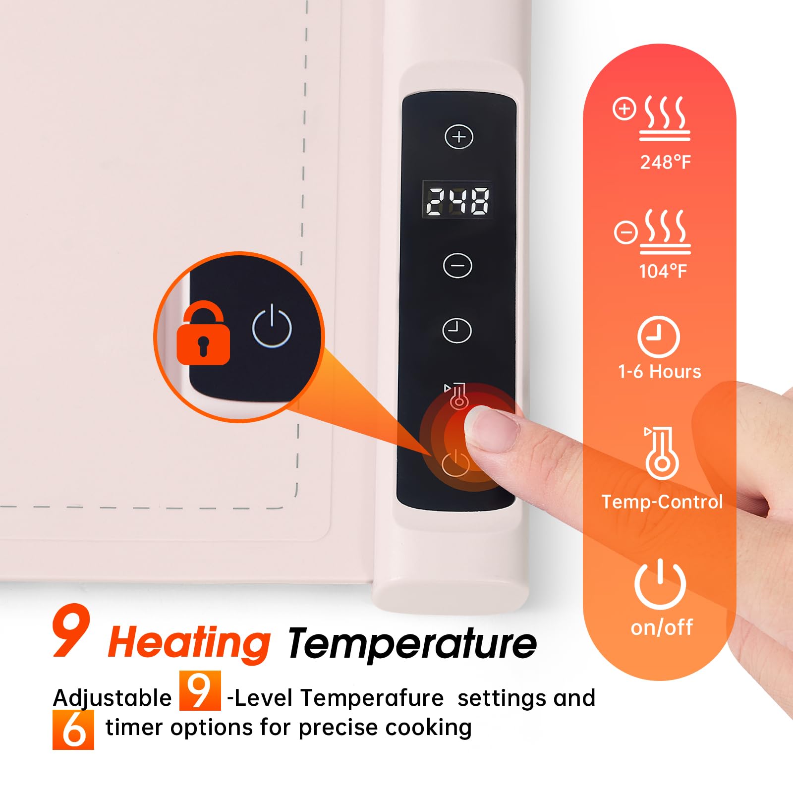 Bomova 36x16 silicone pad provides extra-large serving surface