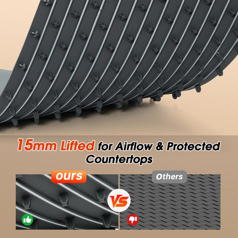 Bomova warming mat can be used on heat-resistant surfaces with care.