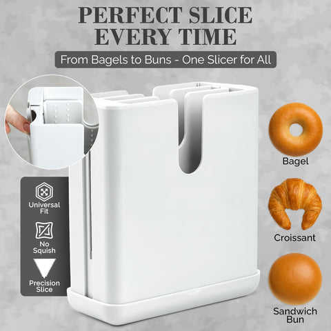 BonBagel precision-edge blade delivering clean cuts.