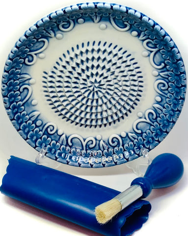 BonCera all-in-one ceramic set in a kitchen for easy prep and display.